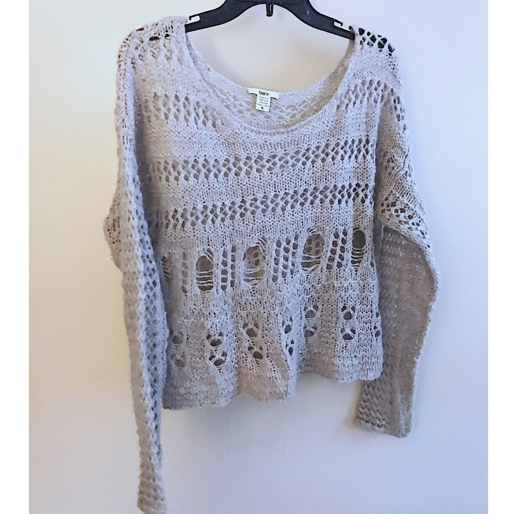 Bar III Gray Knit Sweater